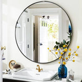 Contemporary Round Decor Mirror For Bathroom Vanity Entryway Mirror Living room