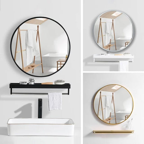 Contemporary Round Decor Mirror For Bathroom Vanity Entryway Mirror Living room