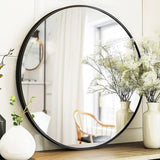 Contemporary Round Decor Mirror For Bathroom Vanity Entryway Mirror Living room