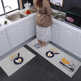 2pcs Anti-slip Kitchen Floor Mat Set