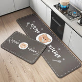 2pcs Anti-slip Kitchen Floor Mat Set