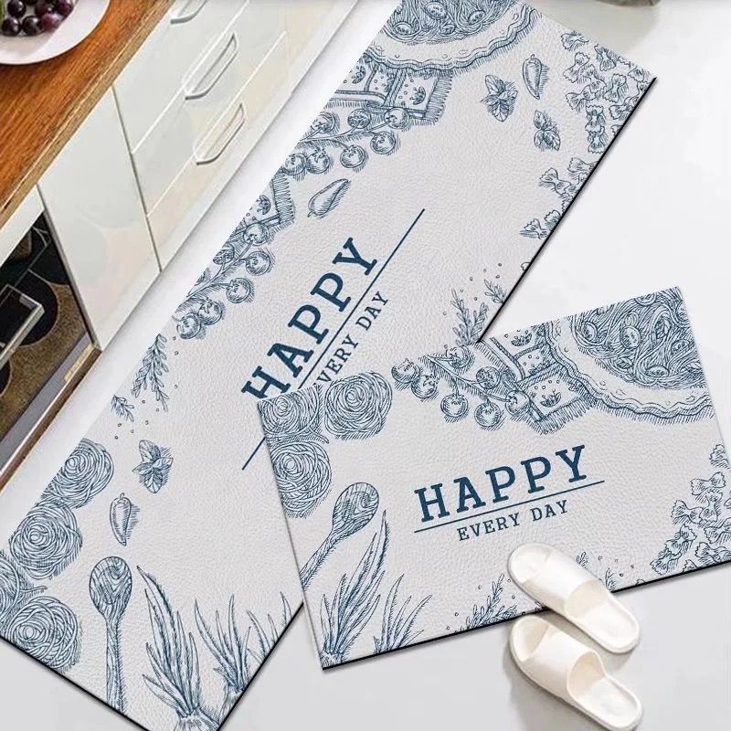 2pcs Anti-slip Kitchen Floor Mat Set