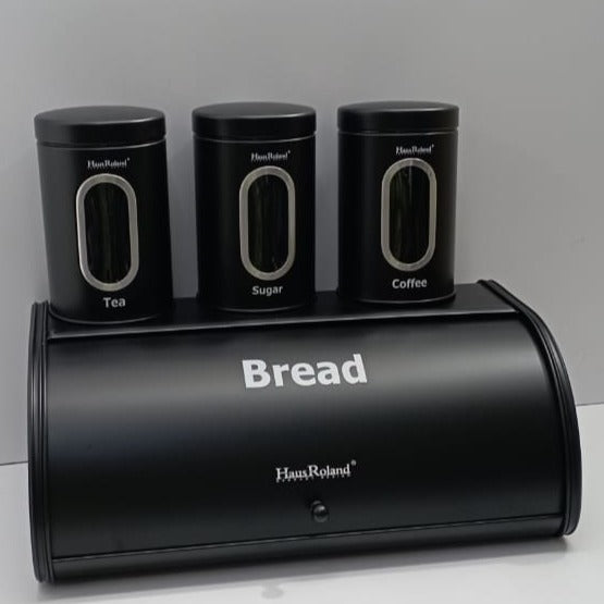 Bread storage bin with 3pcs canisters