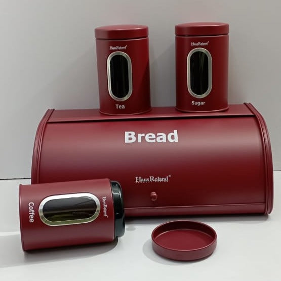 Bread storage bin with 3pcs canisters