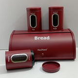 Bread storage bin with 3pcs canisters