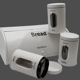 Bread storage bin with 3pcs canisters