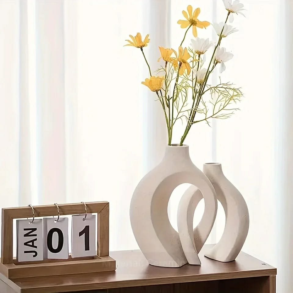 14cm && 16cm Nordic Doughtnut Flower Vase 2 in 1