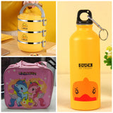 3 in 1 Stainless Steel Lunch Box Water Bottle Combo