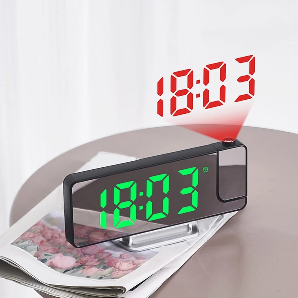 180% Projection LED Digital Clock With Alarm Clock For Table