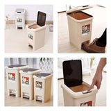 Pedal Push Dustbin Plastic Waste Bin