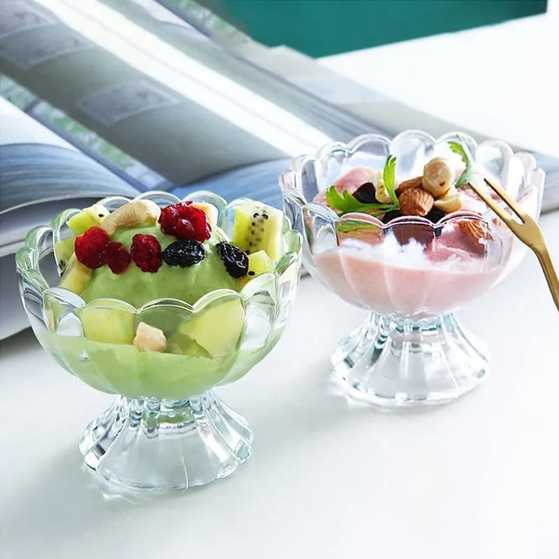 2Pcs Cocktail Glass Dessert Cup