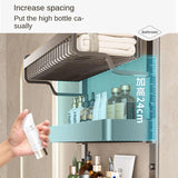 Bathroom Shelves Storage Rack Toilet Three-layer Metal Storage Rack Toilet Washstand Towel Organizer