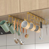 Multipurpose Under The Cabinet Shelf Hooks Cup towel Holder