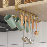 Multipurpose Under The Cabinet Shelf Hooks Cup towel Holder