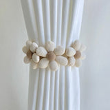 Flower Drapes Curtain Tiebacks Handwoven Fabric