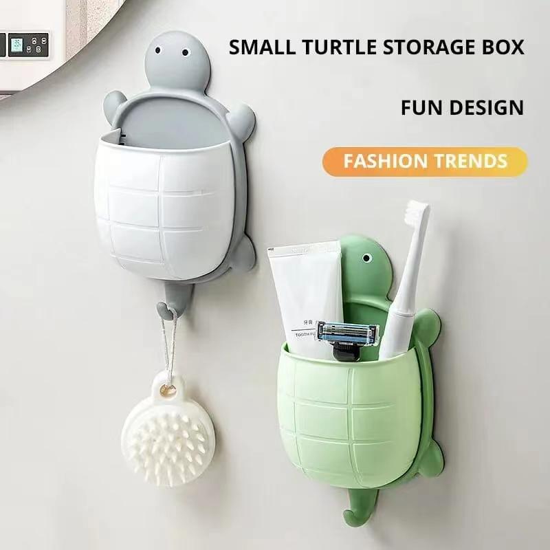 Turtle-shaped Storage Box Ventilated Tooth Paste Holder