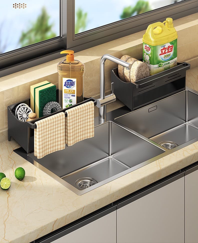 Automatic Drainage Sink Storage Rack