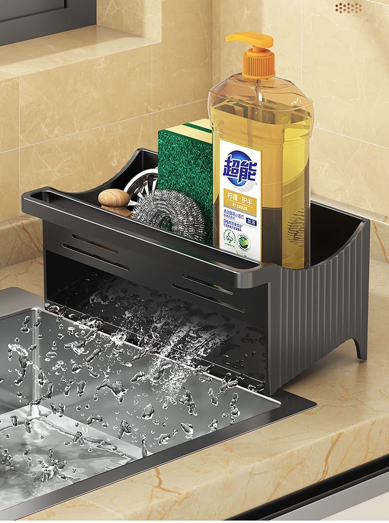 Automatic Drainage Sink Storage Rack