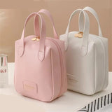 Makeup Bag PU Leather Portable Travel Wash Cosmetic Bag