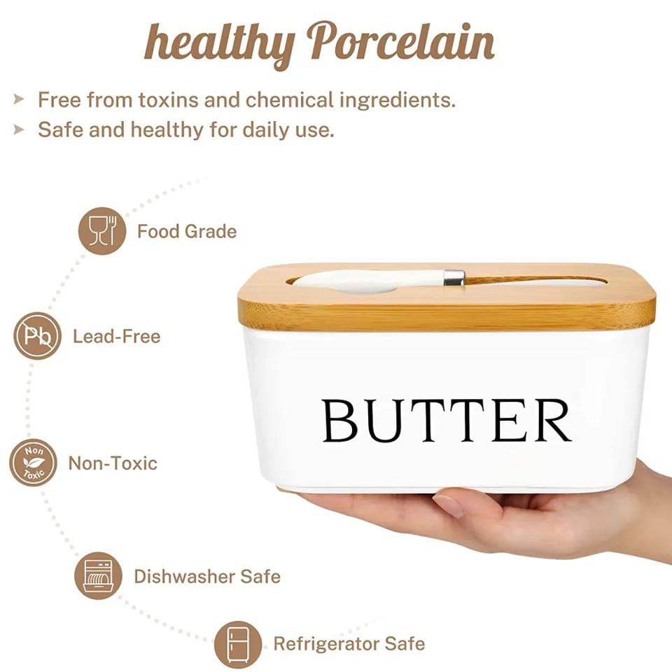 400ml Ceramic Butter Dish