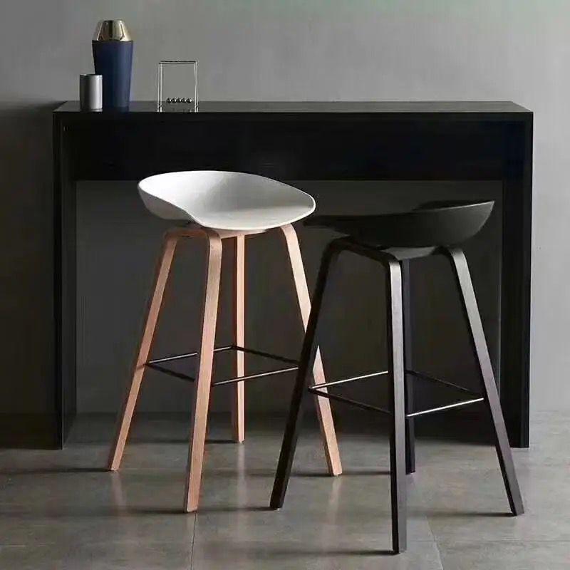 Stool Chair Nordic Solid Wood Bar Stools