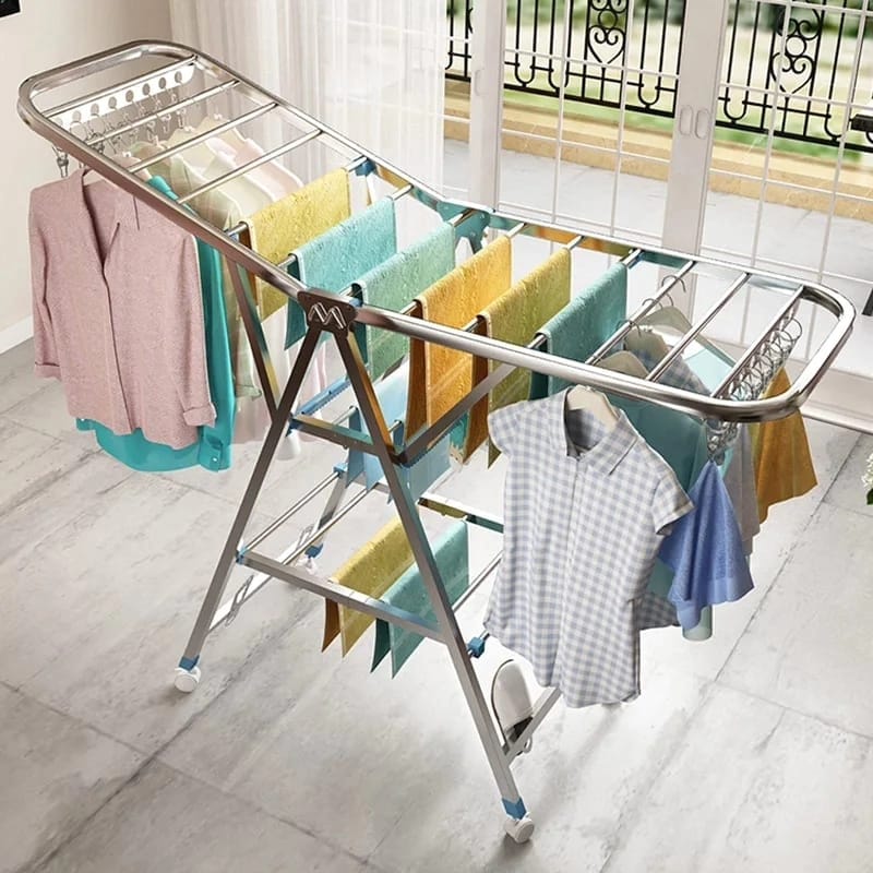 Movable Foldable/Portable Laundry Drying Rack