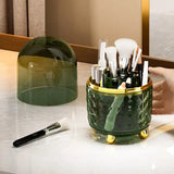 Makeup Brush Holder, 360 Rotating Makeup Brush Organizer, Dustproof Make Up Organizers and Storage