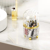 Makeup Brush Holder, 360 Rotating Makeup Brush Organizer, Dustproof Make Up Organizers and Storage