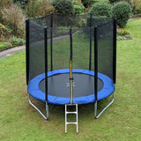 Trampoline Kids Bouncing Castle with Safety Enclosure with Netting and Ladder Edge Cover Jumping Mat