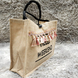 Women's fashion shoulder Bag Tote Jute Bags