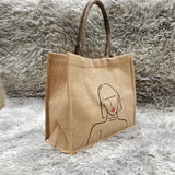 Women's fashion shoulder Bag Tote Jute Bags