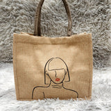 Women's fashion shoulder Bag Tote Jute Bags