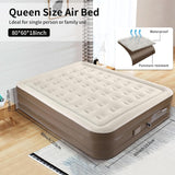 Inflatable Queen Size Airbed Mattress with in built Pump