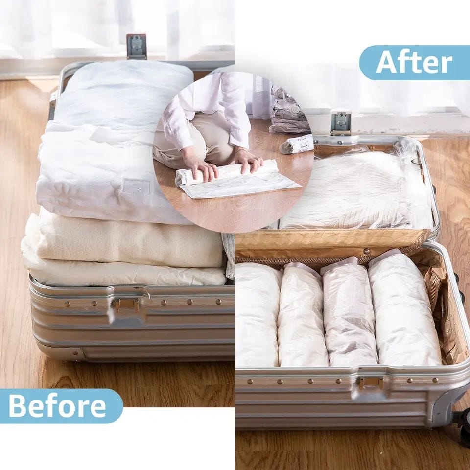 10pcs Travel Cloth Organizer, Travel Space Saver Compression Storage Bag