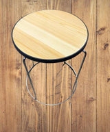 Indian home stainless steel stackable round stool