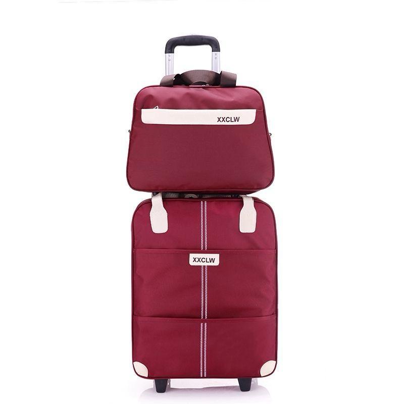 2 in 1 High Quality Big Sizes Trolley Suitcase Travel Bags