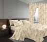 7 Piece Cotton/Woolen Duvet With Matching Curtain Set