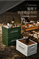 Foldable Outdoor Camping Storage Box, Portable Picnic Folding Box With Large Capacity, Organize Your Home & Car