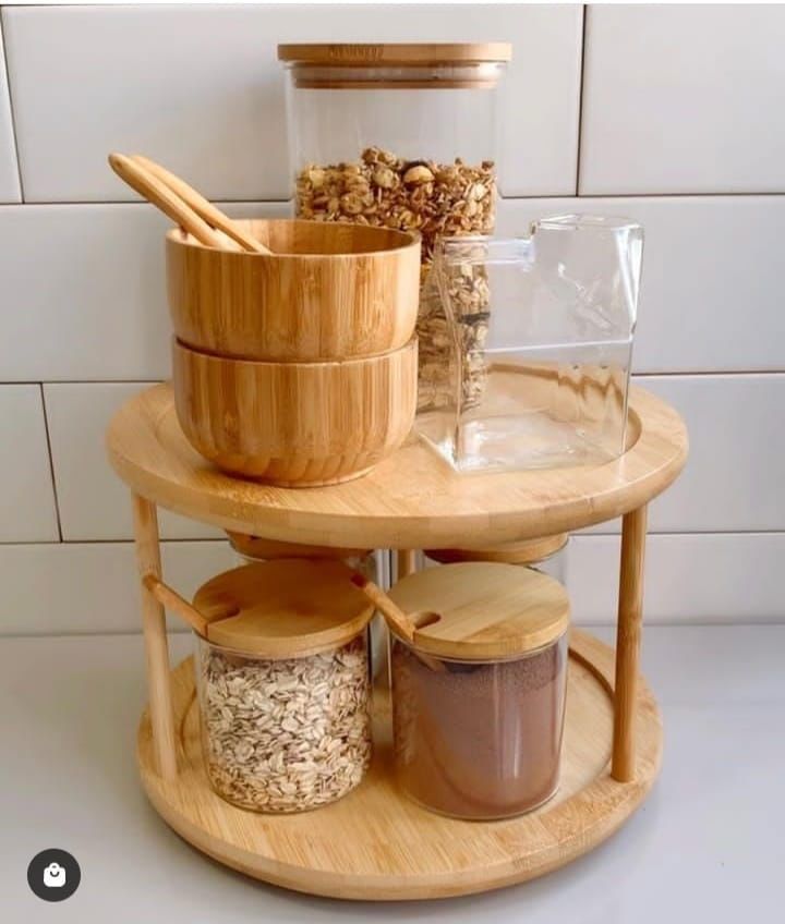 bamboo rotating spice rack – Homelux Kenya