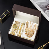 luxury golden jewelry ladies gift set