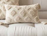 Fancy Wooven Tufted Cushion Covers with Tassels