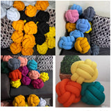 Soft Knot Pillow Ball, Aesthetic Knot Ball Pillows Decorative Throw Pillows