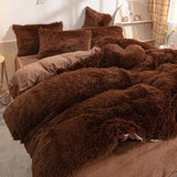 6pc Luxury Velvet Plush Fur Duvet set