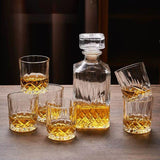 Luxury Gift For Men – Whiskey Decanter Set For Beloved Husband Or Dad Birthday Gift – 6 Whiskey Glasses And Decanter Set