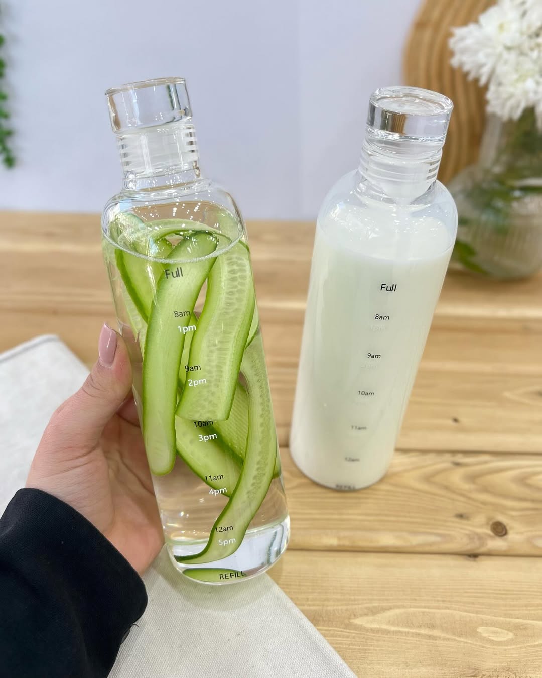 Modern Time Scale Household Borosilicate Glass Storage Jar