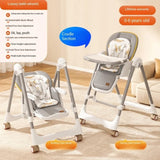 Multi-Functional Baby Feeding Chair with Swing, Recline &amp; Wheels | Convertible High Chair