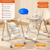 Multi-Functional Baby Feeding Chair with Swing, Recline &amp; Wheels | Convertible High Chair