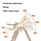 Multi-Functional Baby Feeding Chair with Swing, Recline &amp; Wheels | Convertible High Chair
