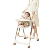 Multi-Functional Baby Feeding Chair with Swing, Recline &amp; Wheels | Convertible High Chair