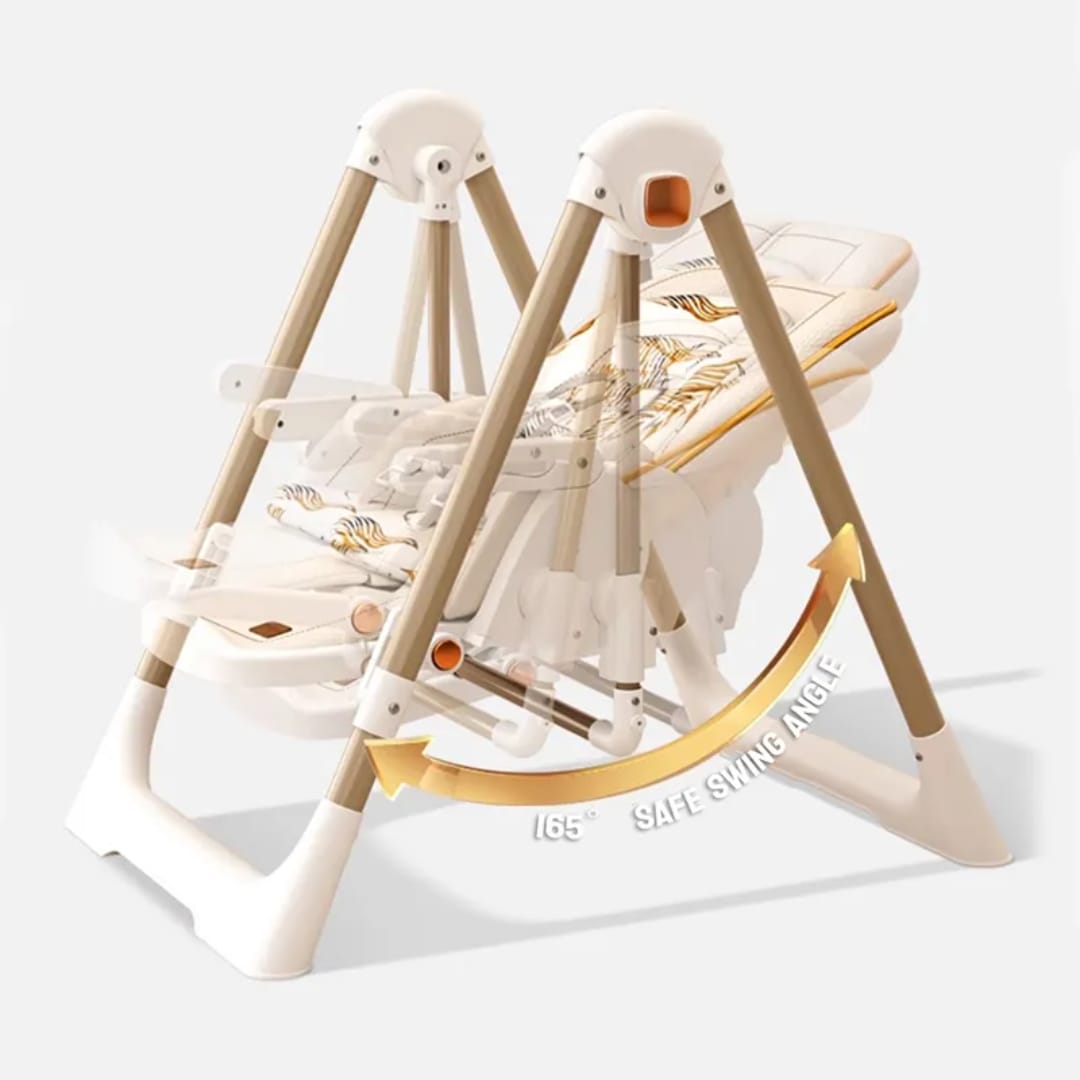 Multi-Functional Baby Feeding Chair with Swing, Recline &amp; Wheels | Convertible High Chair